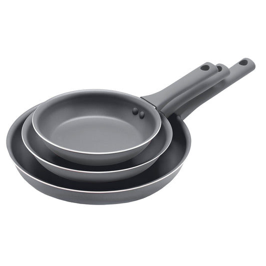 our goods Fry Pan Set - Pebble Grey