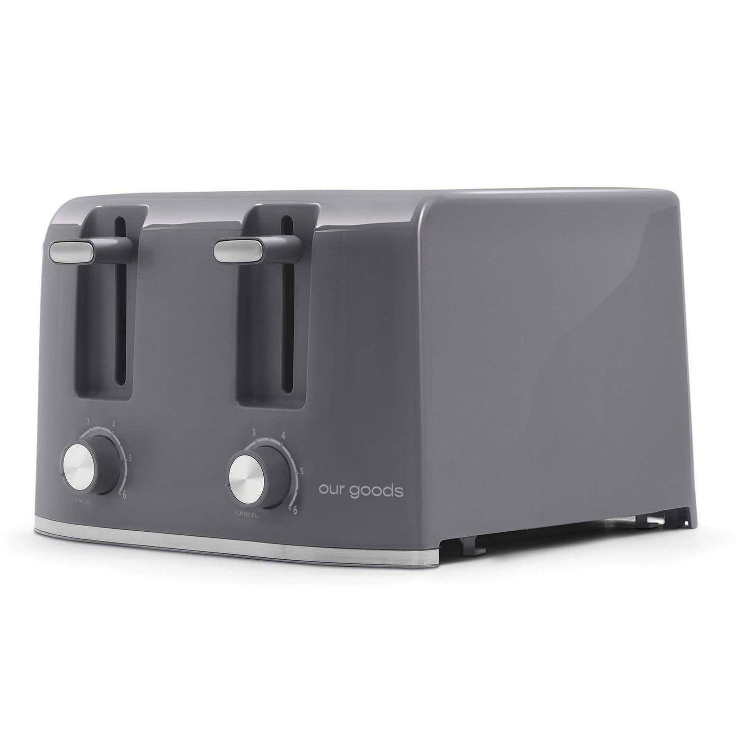 our goods 4 Slice Toaster - Pebble Gray