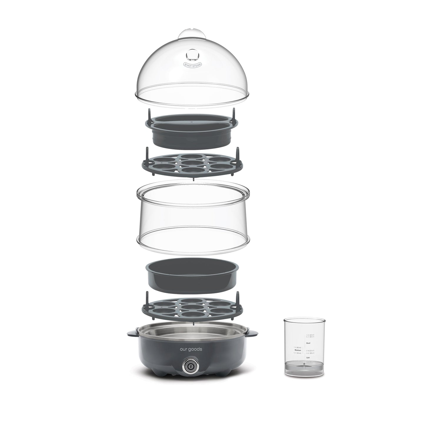 our goods Egg Cooker - Pebble Gray
