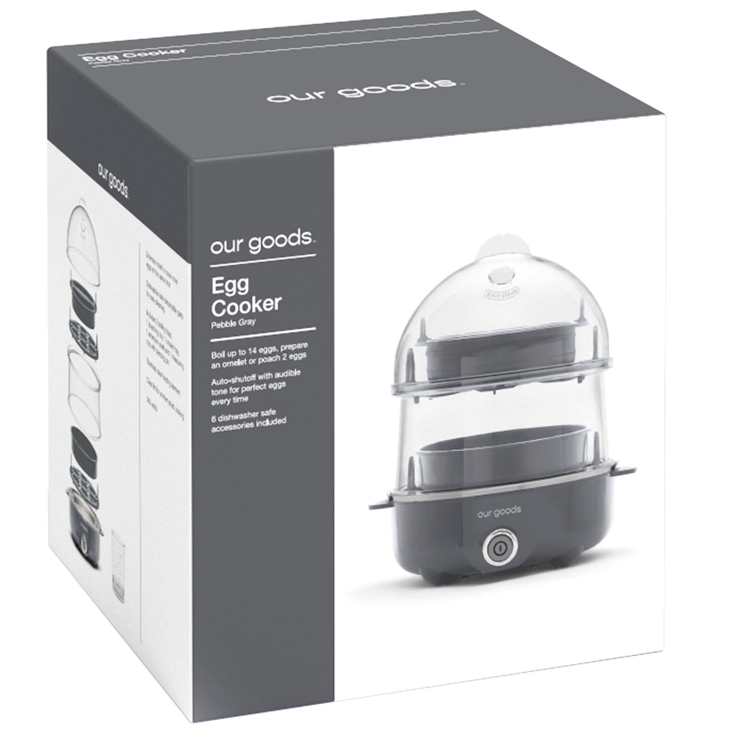 our goods Egg Cooker - Pebble Gray