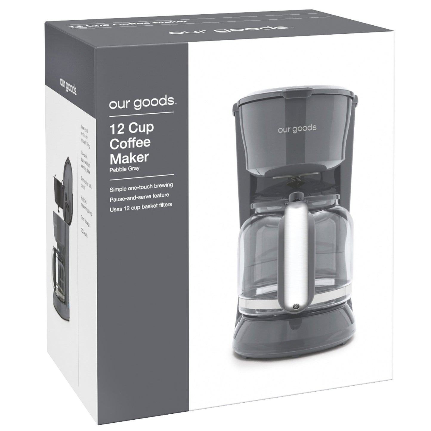 our goods Coffee Maker - Pebble Gray