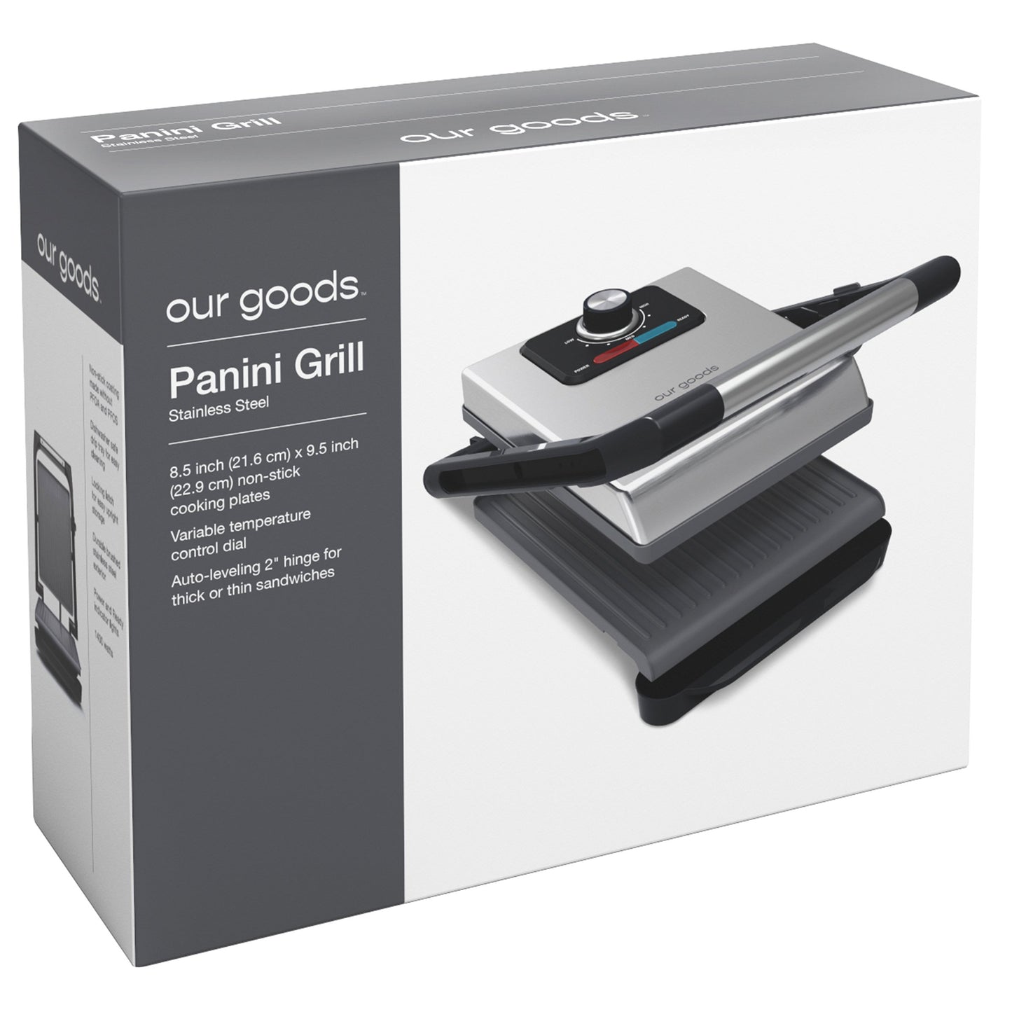 our goods Panini Grill - Stainless Steel
