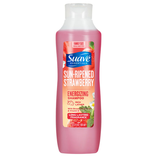 Suave Essentials Energizing Shampoo - Sun-Ripened Strawberry