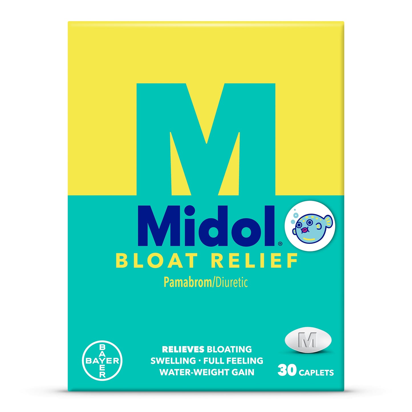 Midol Bloat Relief with Pamabrom Caplets