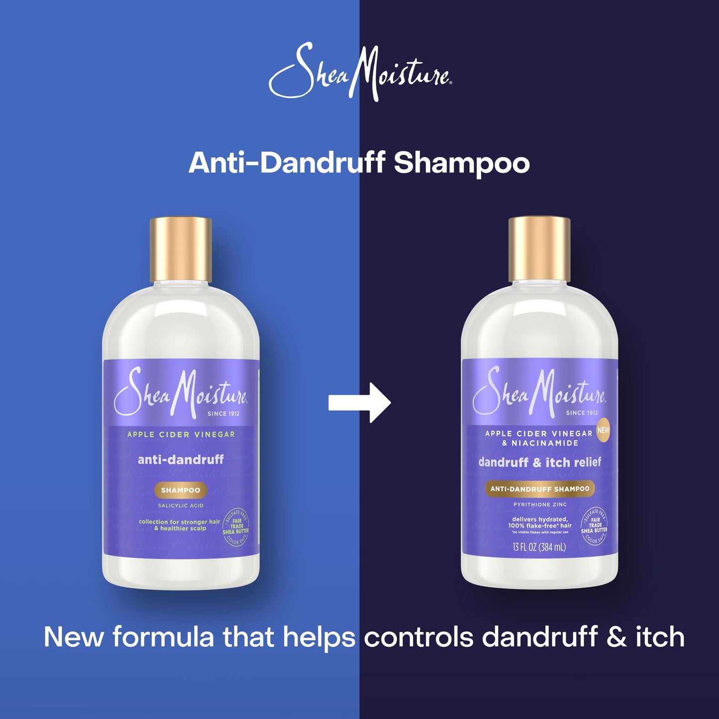 SheaMoisture Anti-Dandruff Shampoo Apple Cider Vinegar & Salicylic Acid