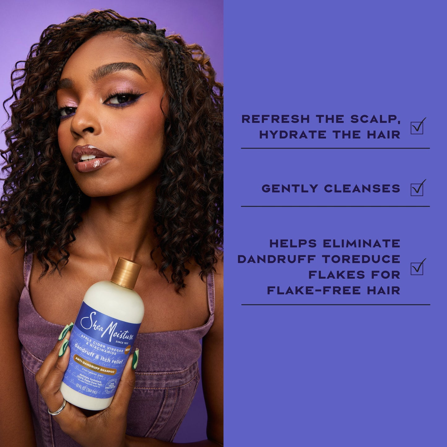 SheaMoisture Anti-Dandruff Shampoo Apple Cider Vinegar & Salicylic Acid