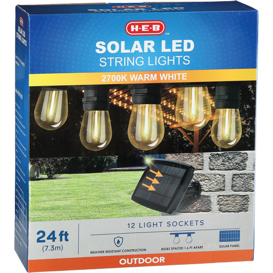 H-E-B Solar-Power LED String Lights