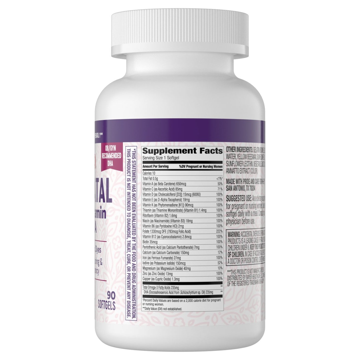 H-E-B Prenatal Multivitamin & DHA Softgels