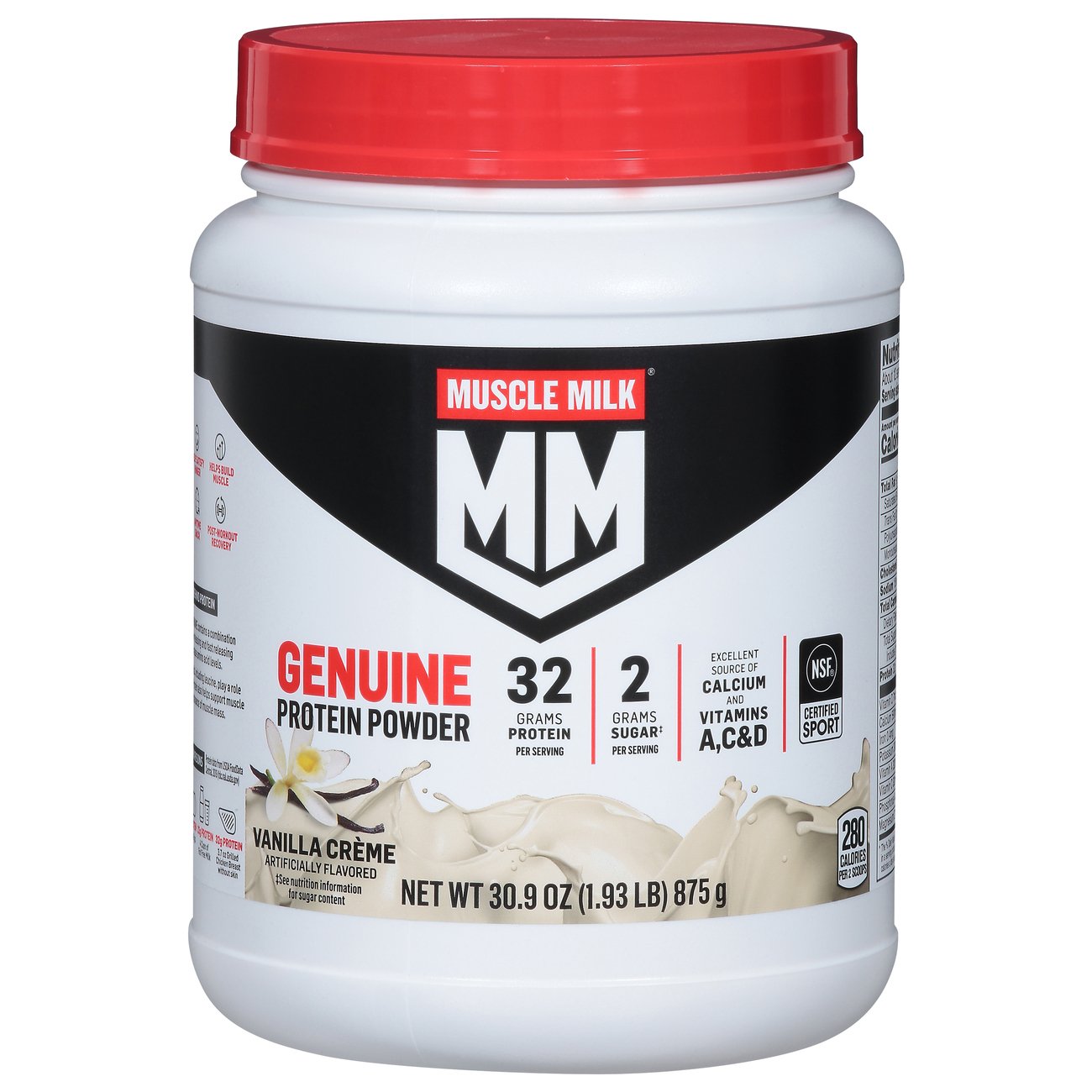 Muscle Milk Genuine 32g Protein Powder - Vanilla Creme