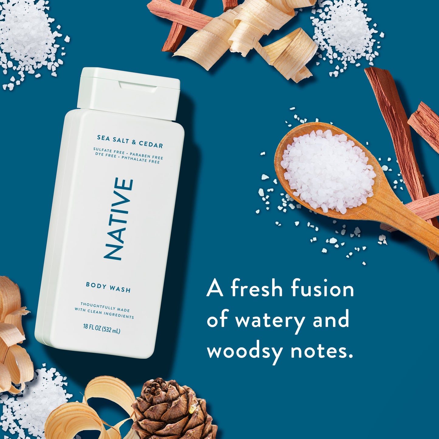 Native Body Wash - Sea Salt & Cedar