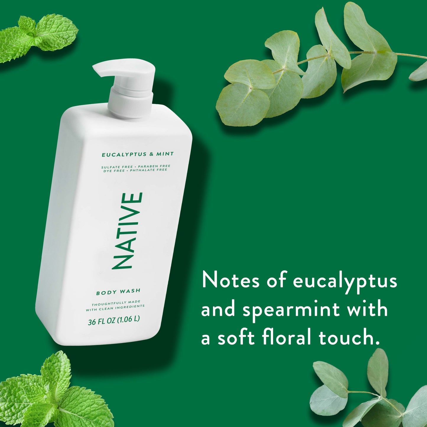 Native Body Wash - Eucalyptus & Mint