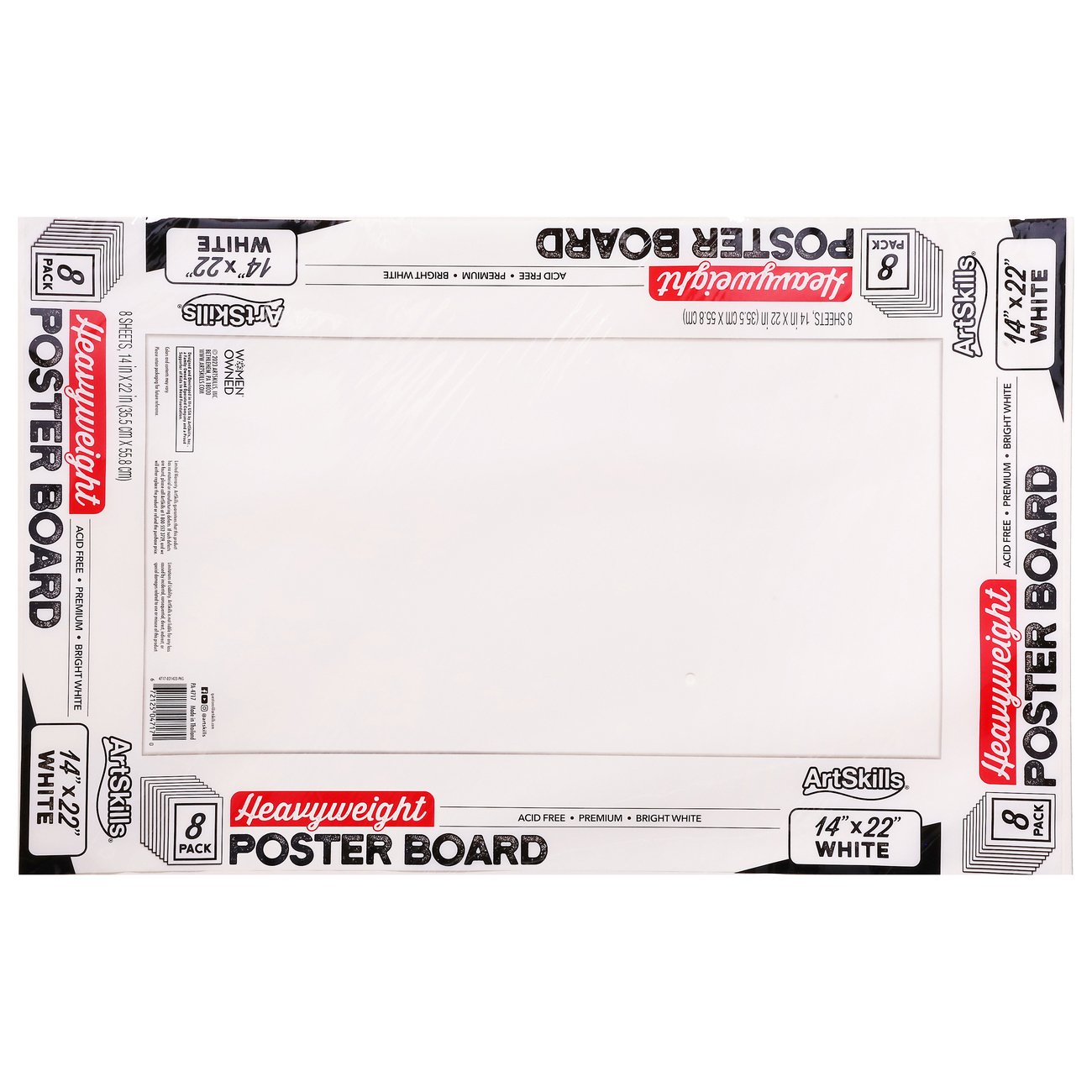 ArtSkills 8 Heavy Weight Poster Boards - White