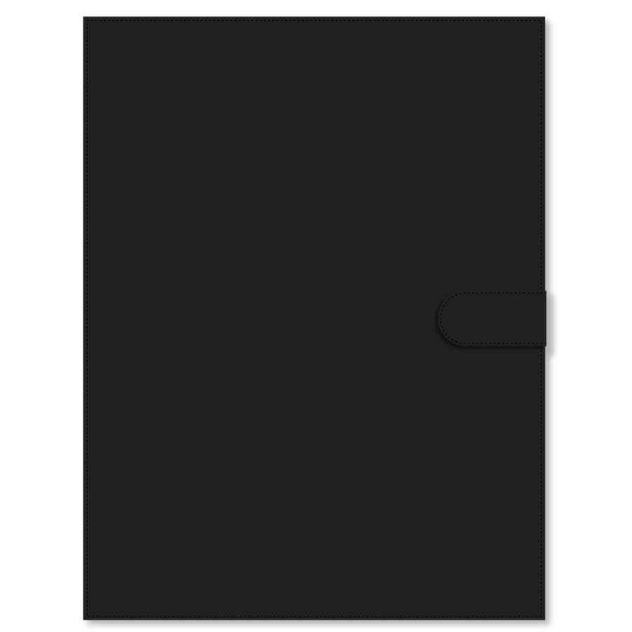 C.R. Gibson Leatherette Padfolio - Black