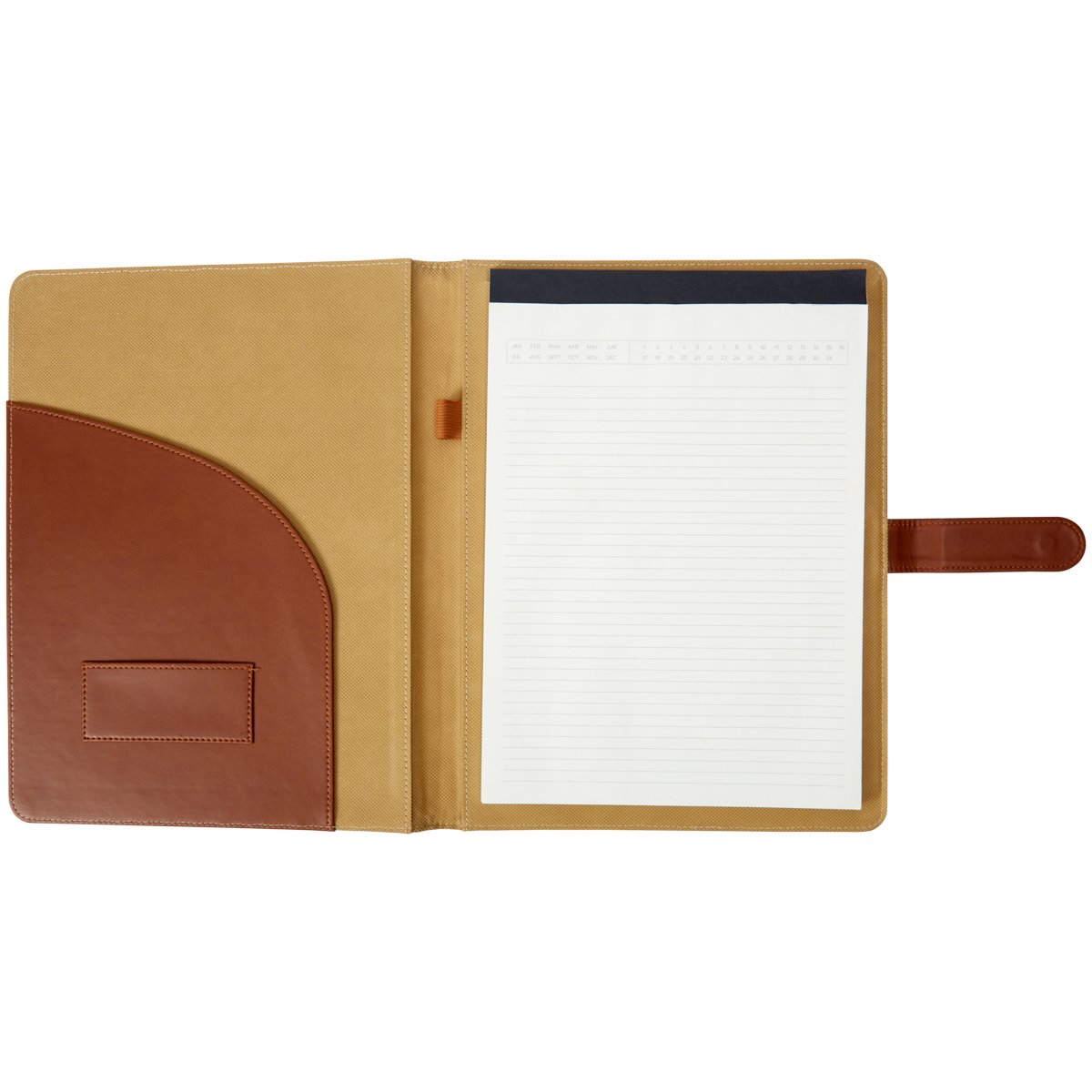 C.R. Gibson Leatherette Padfolio - Black