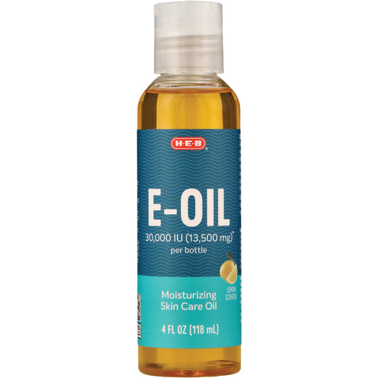 H-E-B Vitamin E 30,000 IU Skin Care Oil - Lemon