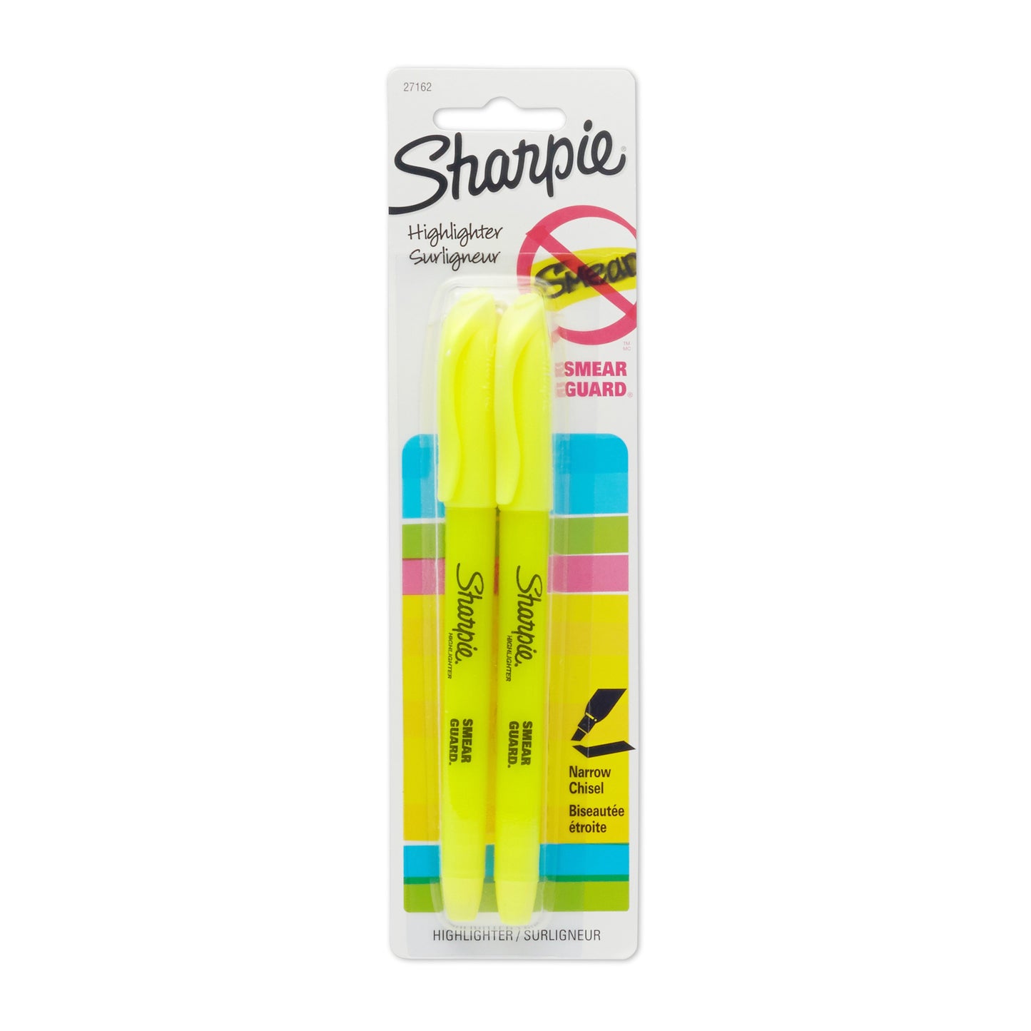 Sharpie Narrow Chisel Tip Pocket Highlighters - Yellow Ink