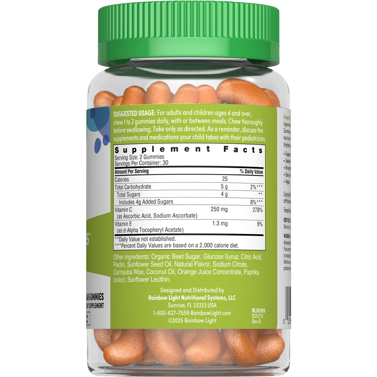 Rainbow Light High Potency Vitamin C Gummies - Citrus