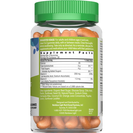 Rainbow Light High Potency Vitamin C Gummies - Citrus
