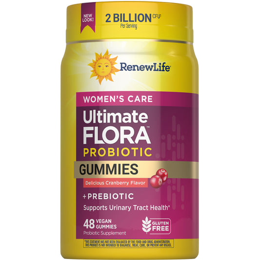 Renew Life Women's Prebiotics, Probiotics & Cranberry Gummies - Cherry