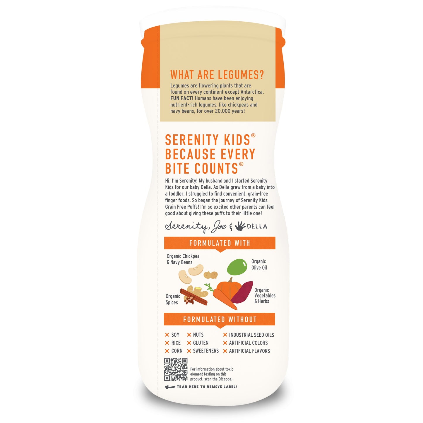 Serenity Kids Grain Free Puffs - Pumpkin & Cinnamon