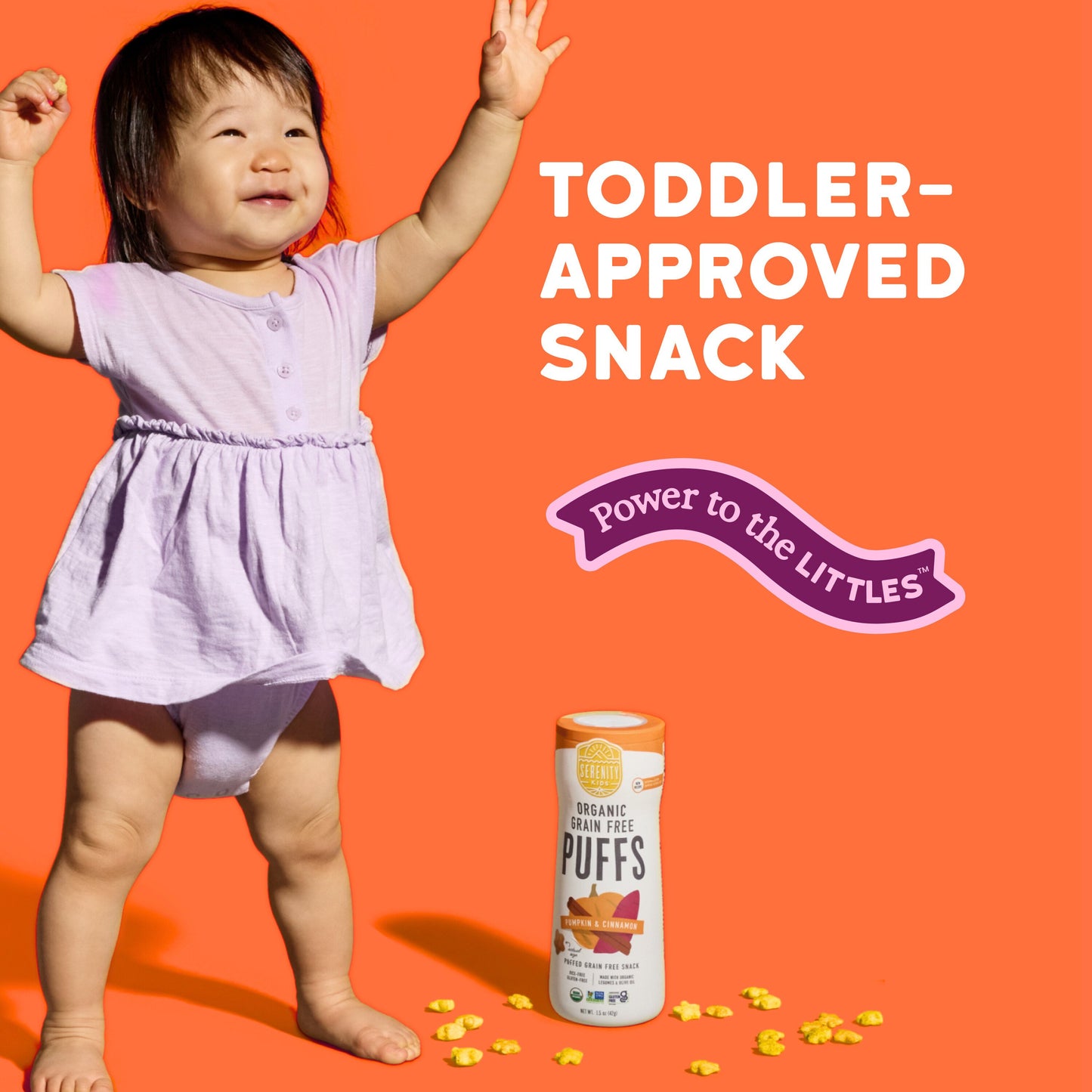 Serenity Kids Grain Free Puffs - Pumpkin & Cinnamon