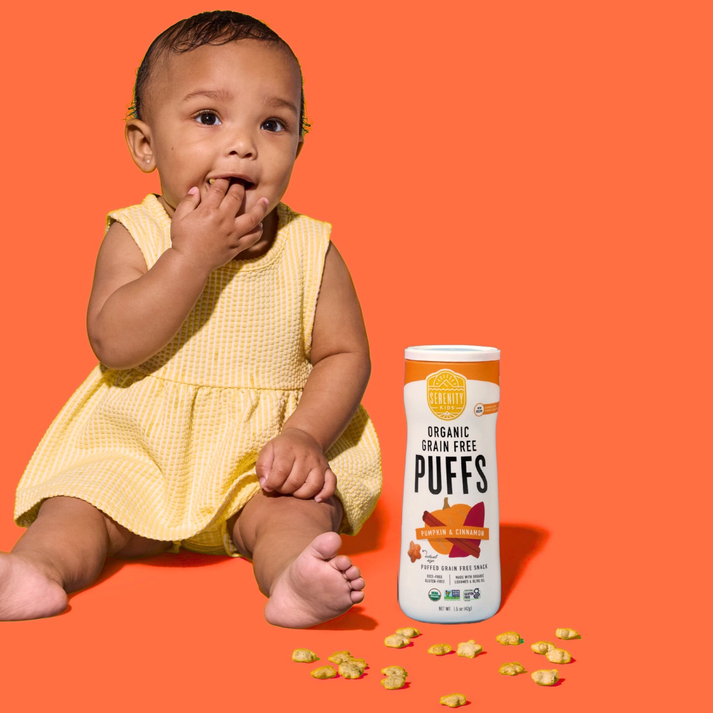 Serenity Kids Grain Free Puffs - Pumpkin & Cinnamon