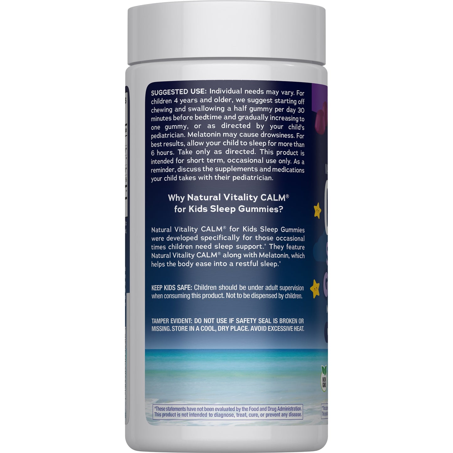Natural Vitality Calm Magnesium Supplement Kids' Gummies - Sweet Citrus