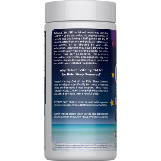 Natural Vitality Calm Magnesium Supplement Kids' Gummies - Sweet Citrus