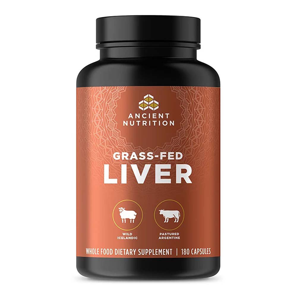 Ancient Nutrition Grass-Fed Liver Supplement Capsules