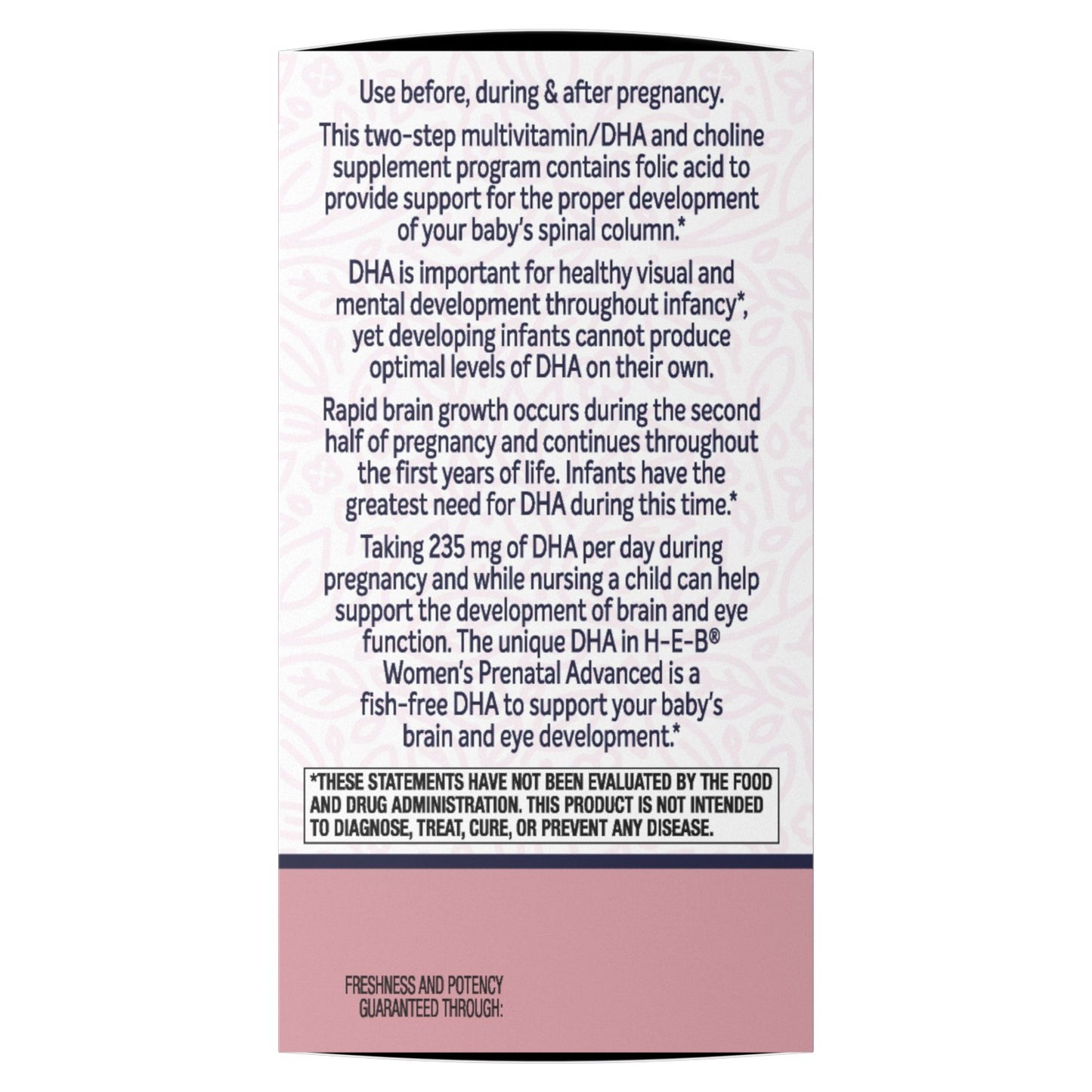 H-E-B Women's Prenatal 2-Step Combo Vitamin Pack