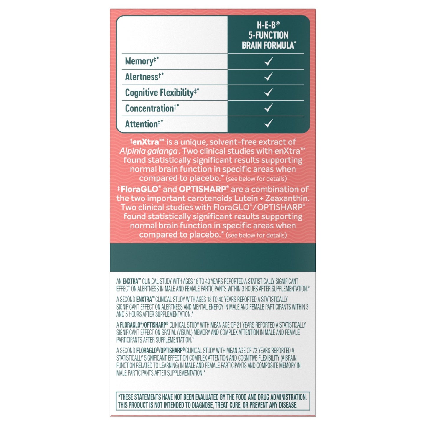 H-E-B Vitamins 5-Function Brain Formula Softgels