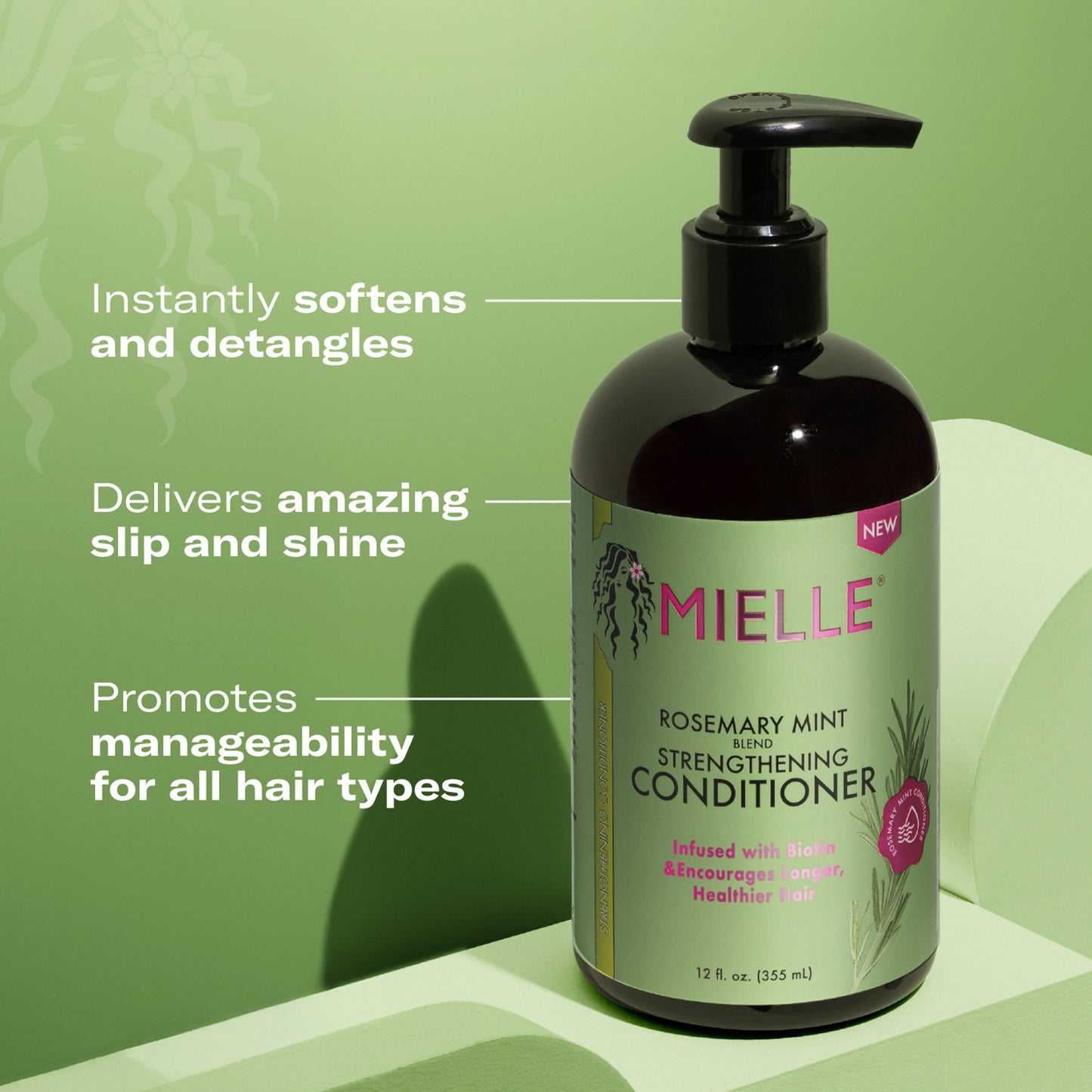 Mielle Biotin Strenghtening Conditioner - Rosemary Mint