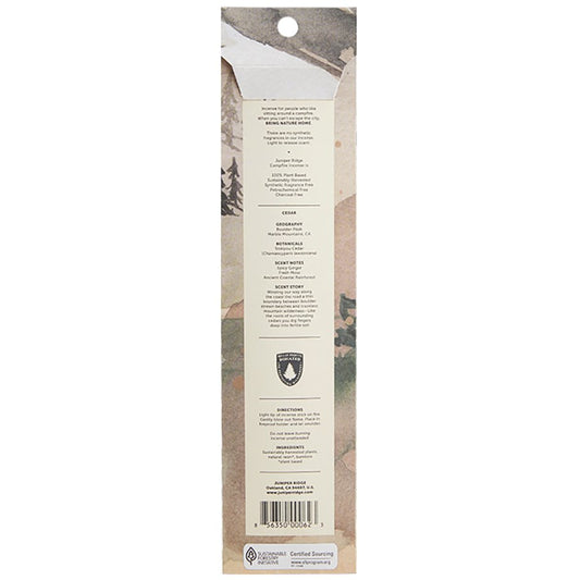 Juniper Ridge Cedar Campfire Incense Sticks