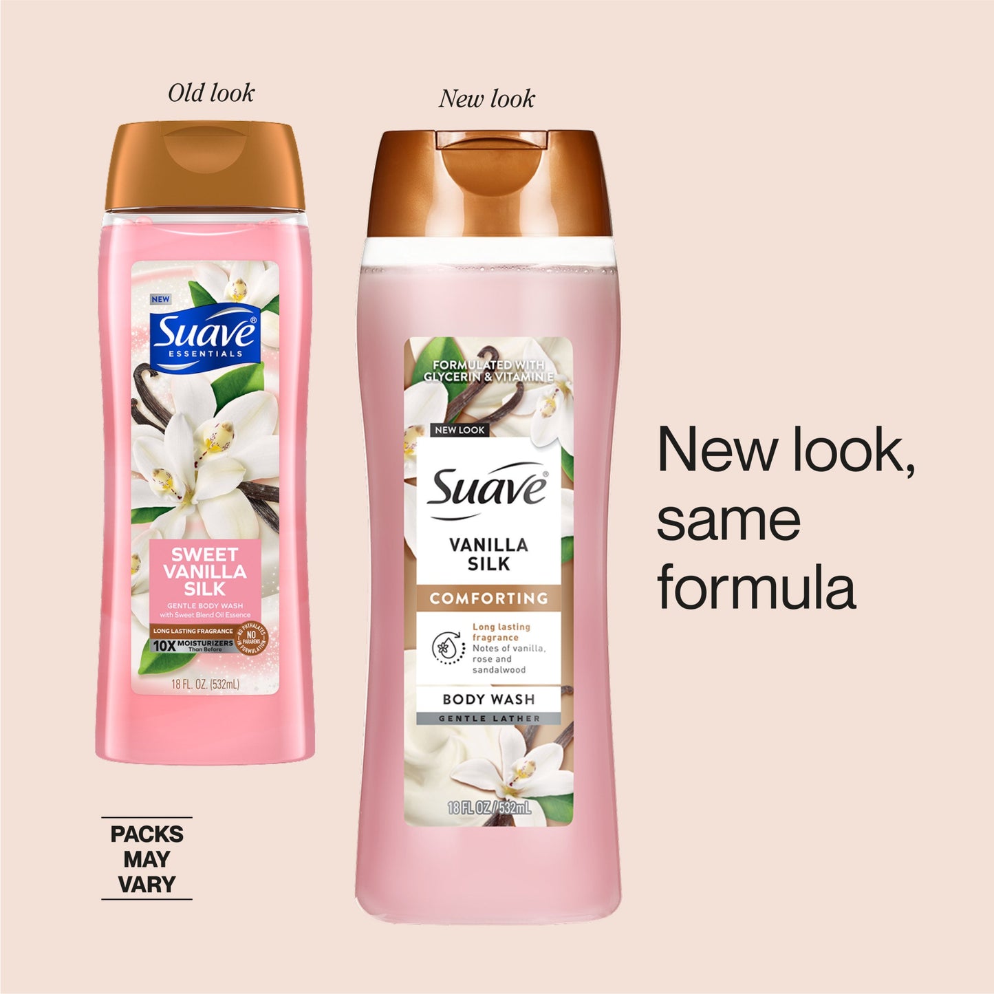 Suave Comforting Body Wash - Sweet Vanilla Silk