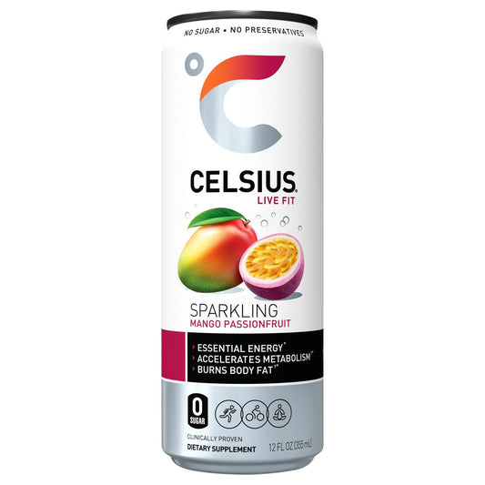 Celsius Zero Sugar Sparkling Energy Drink - Mango Passionfruit