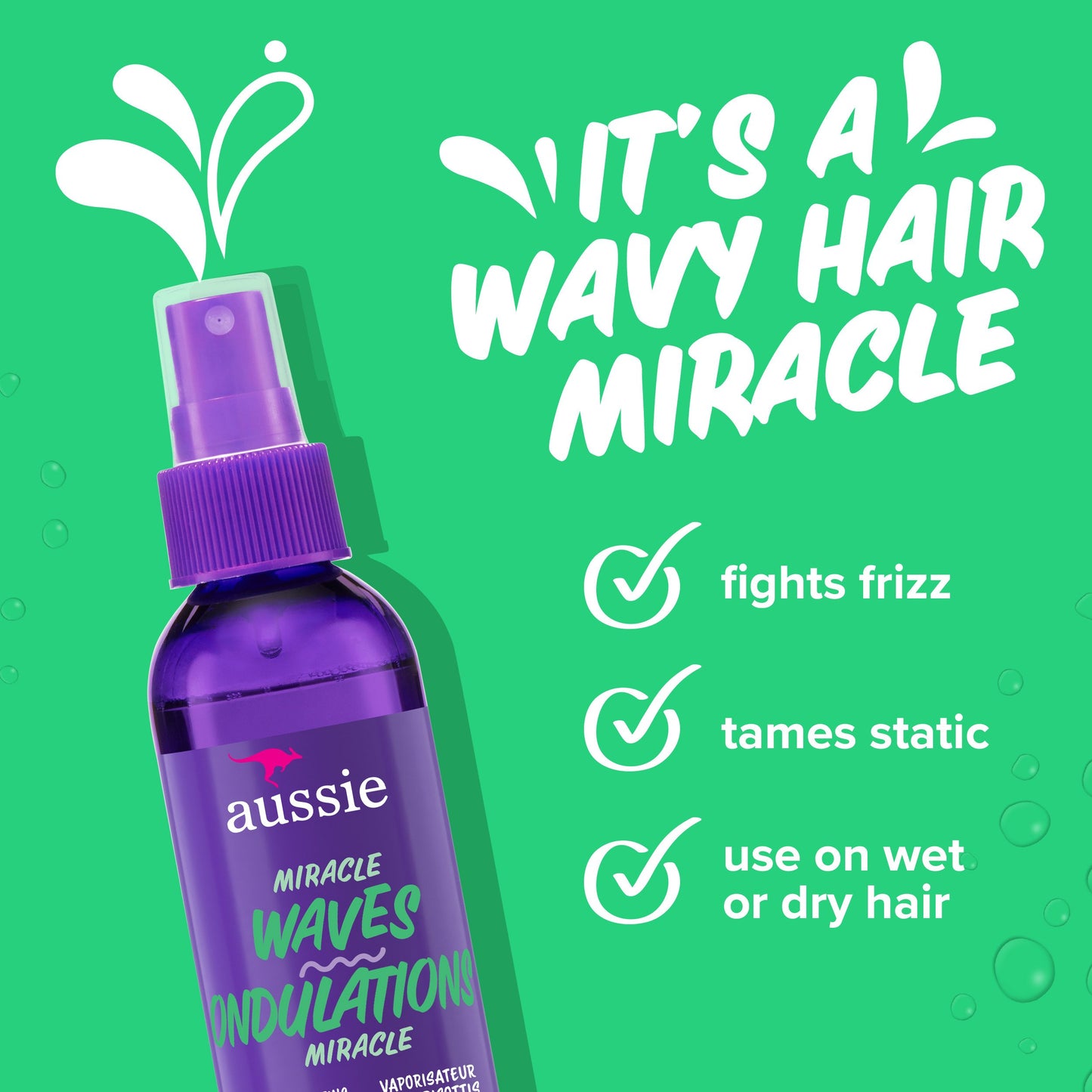 Aussie Miracle Waves Frizz-Fighting Spray
