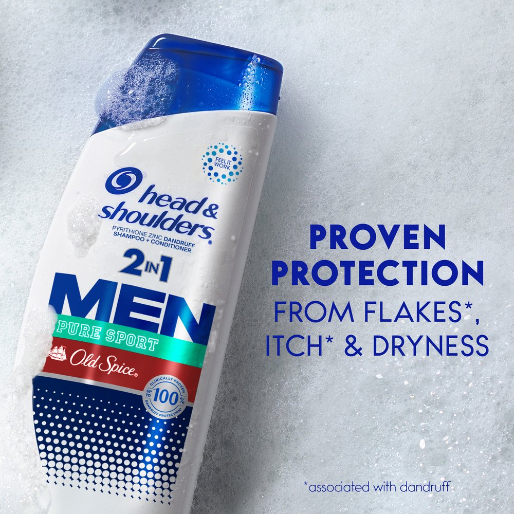 Head & Shoulders Old Spice 2 in 1 Men Dandruff Shampoo + Conditioner - Pure Sport