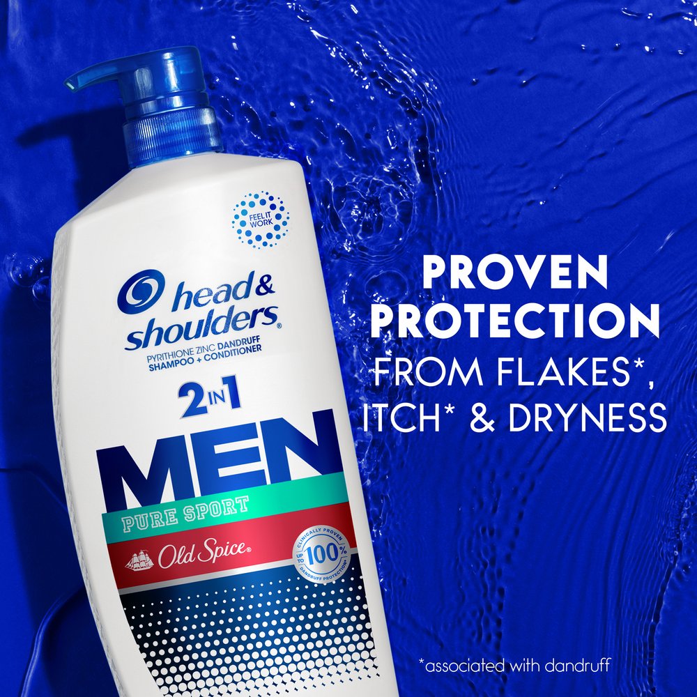Head & Shoulders Old Spice Men 2 in 1 Dandruff Shampoo + Conditioner - Pure Sport