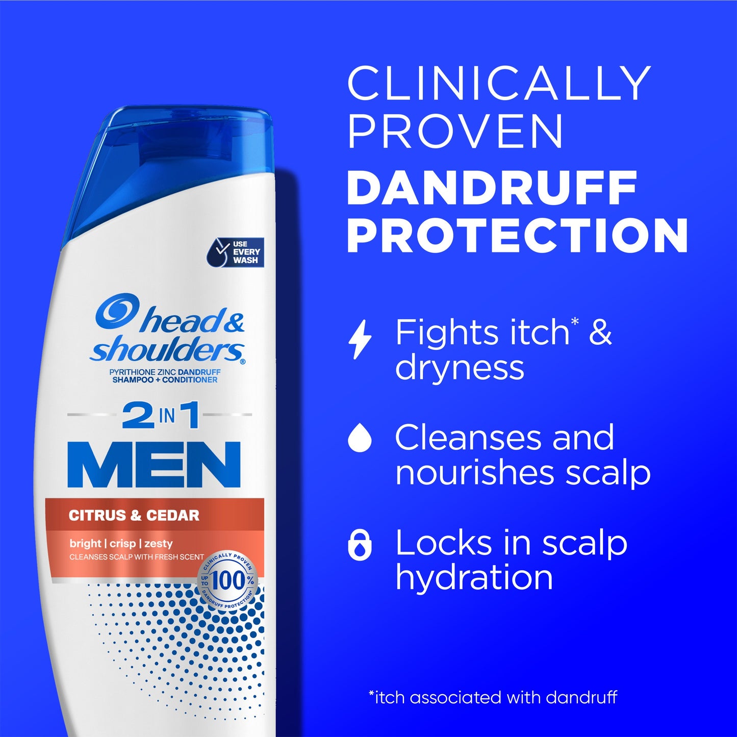Head & Shoulders 2 in 1 Men Dandruff Shampoo + Conditioner - Eucalyptus & Neem