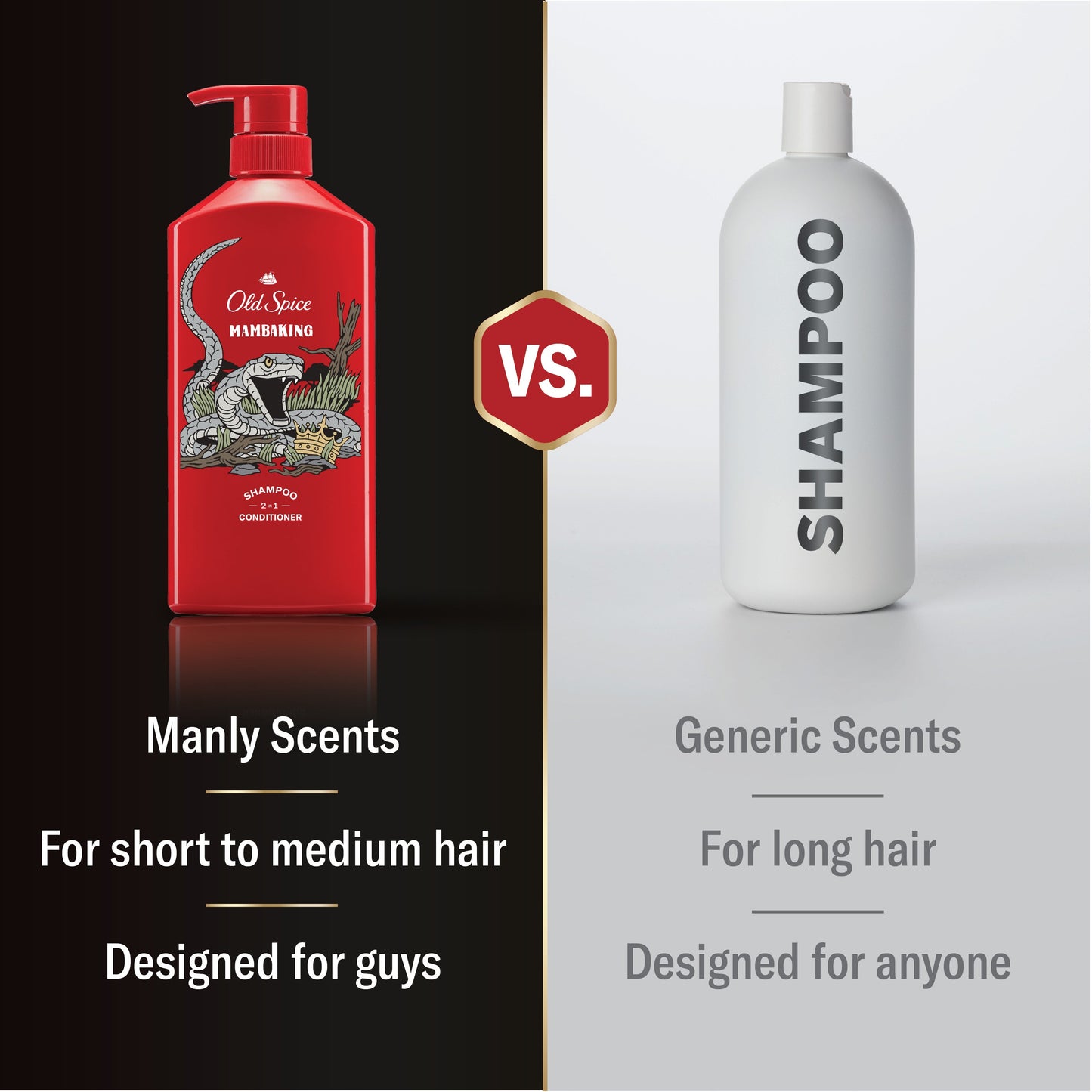 Old Spice 2 in 1 Shampoo Conditioner - MambaKing