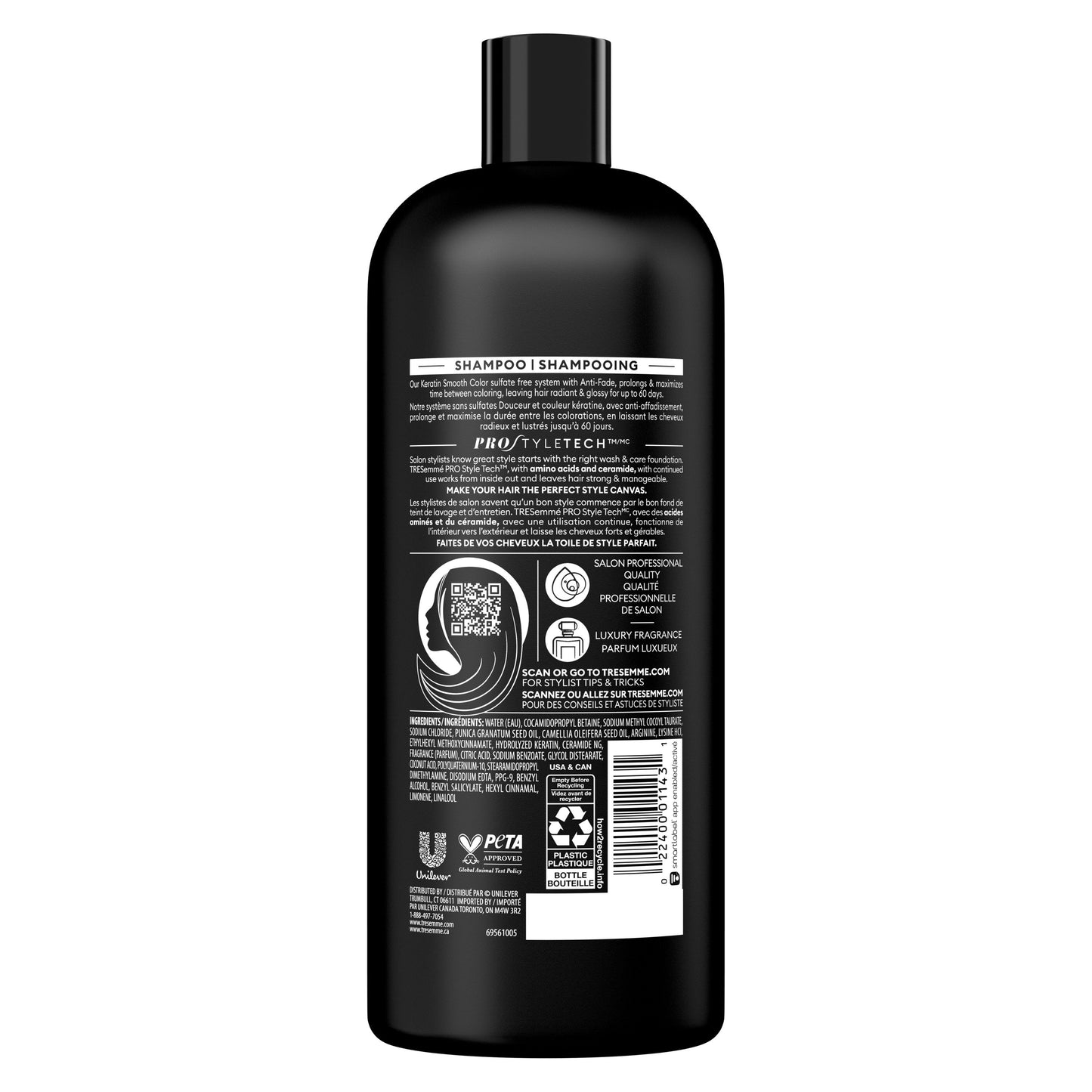 TRESemmé Cruelty Free Keratin Smooth Color Sulfate-Free Shampoo