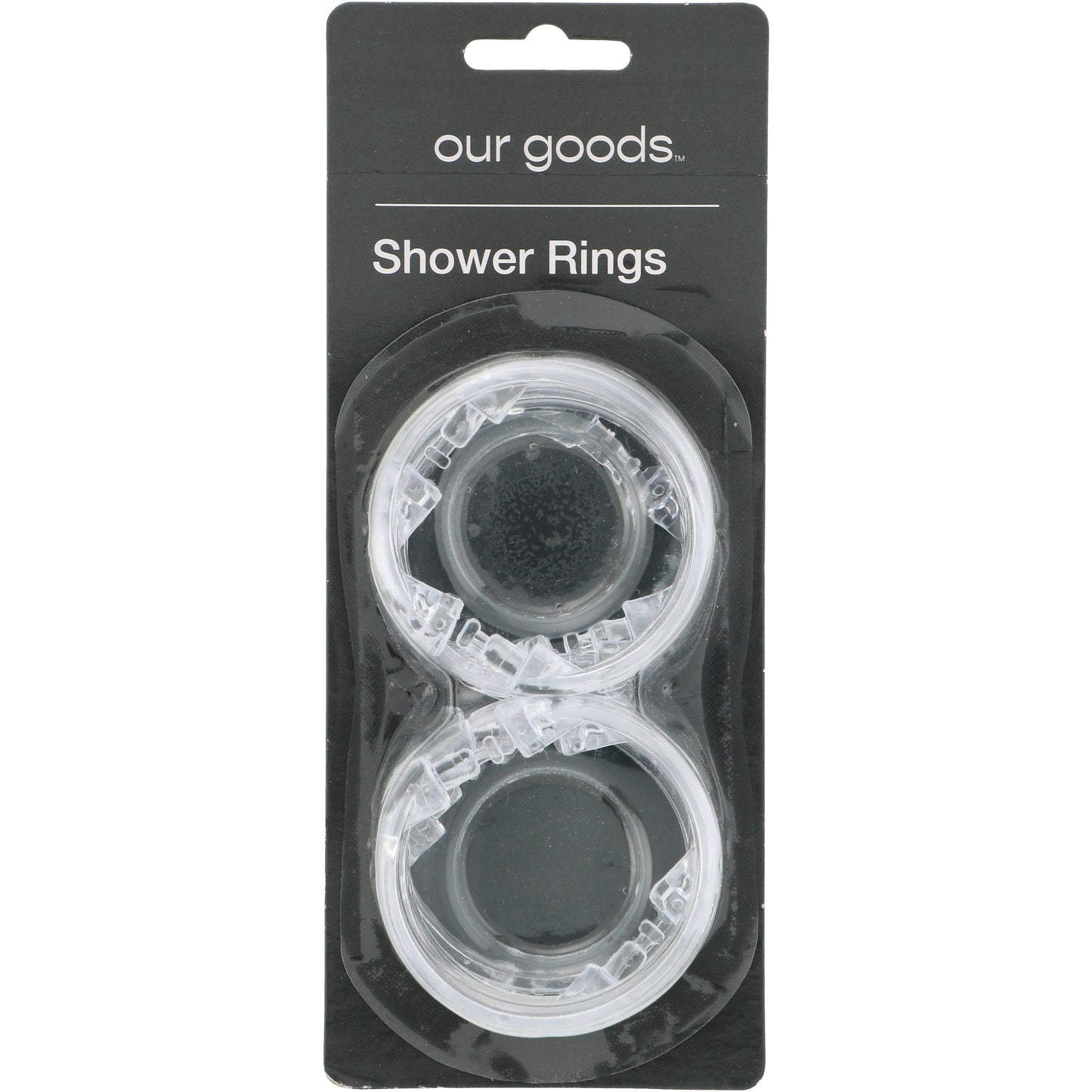 our goods Shower Curtain Rings - Clear