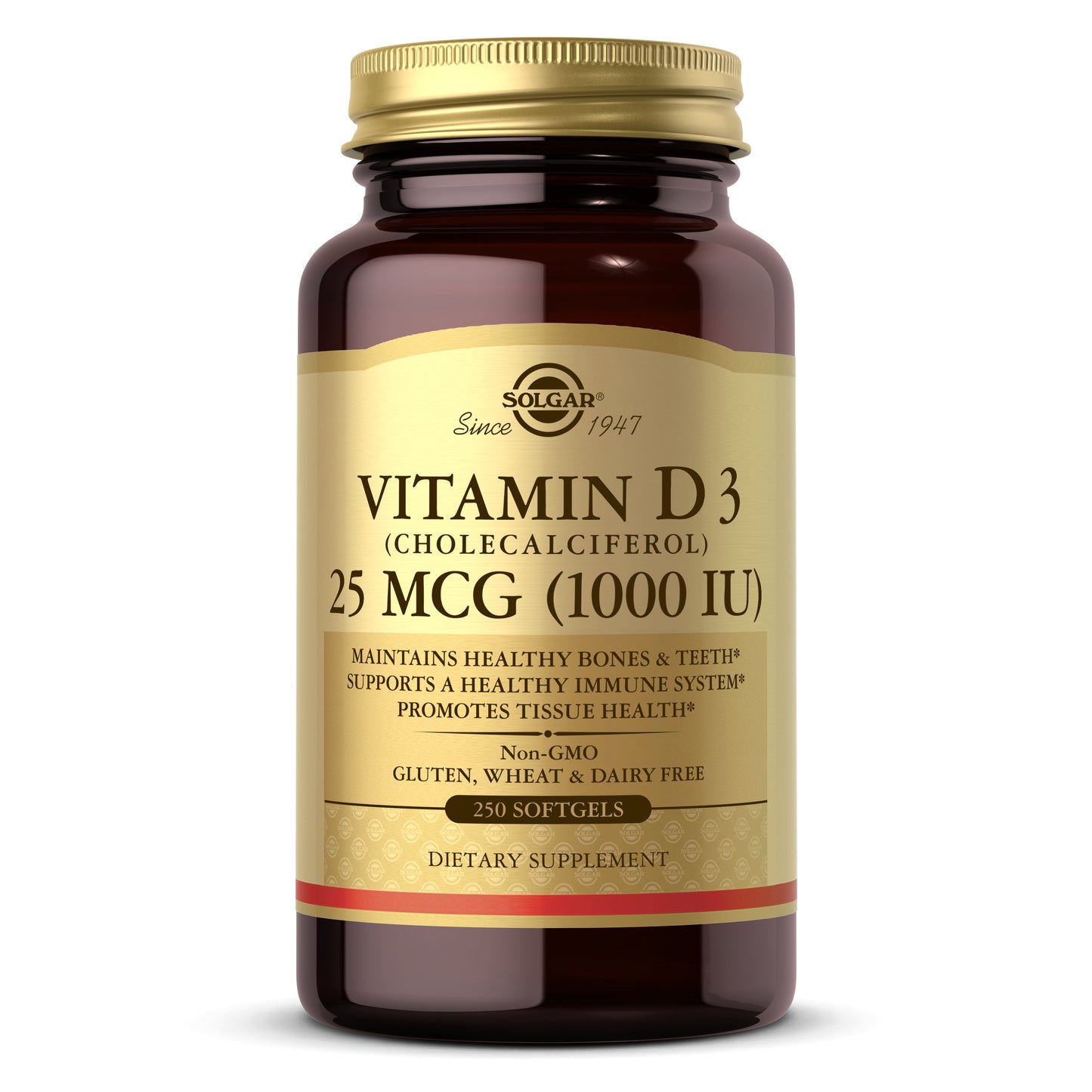 Solgar Vitamin D3 25 mcg 1000 IU
