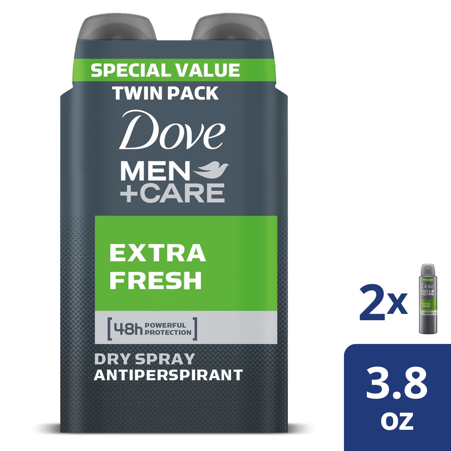 Dove Men+Care Dry Spray Antiperspirant Deodorant Extra Fresh