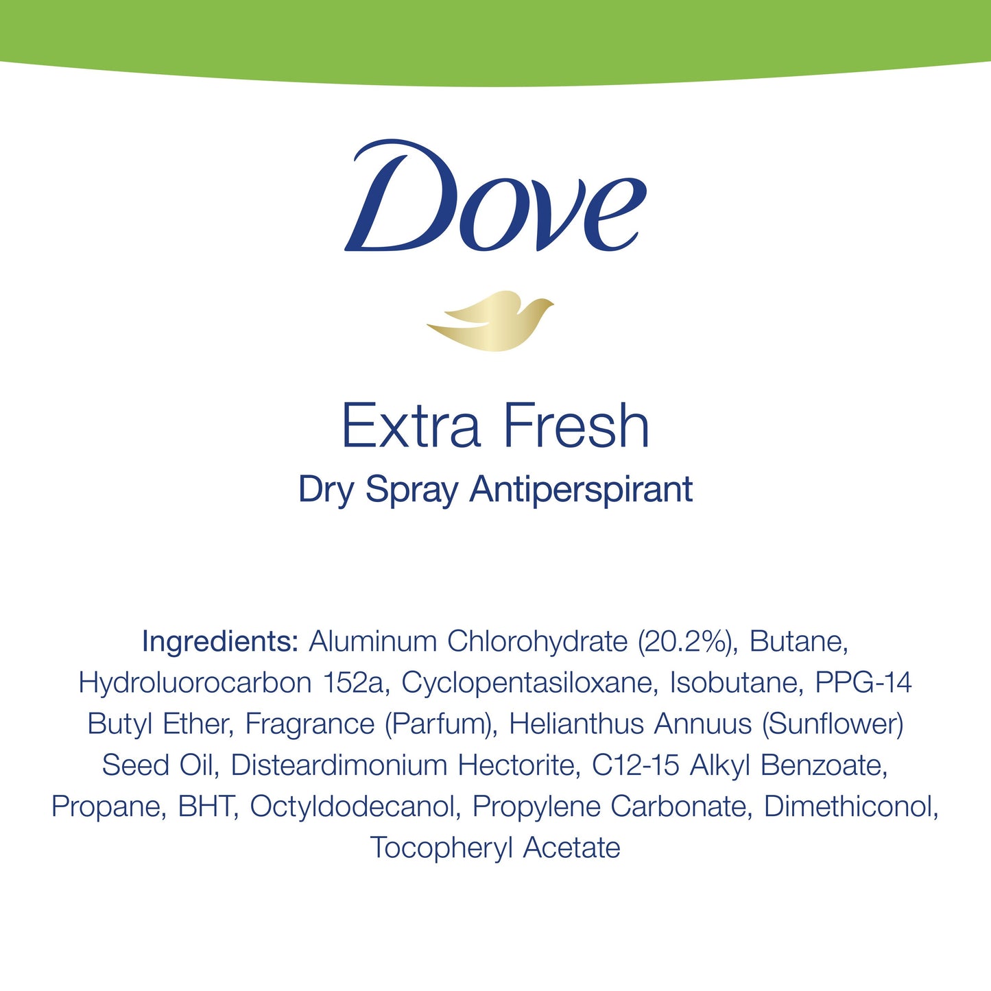 Dove Men+Care Dry Spray Antiperspirant Deodorant Extra Fresh