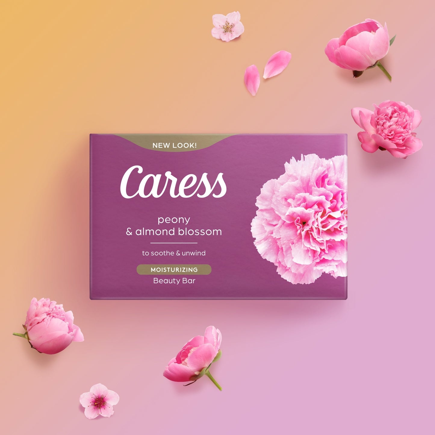 Caress Beauty Bars - Peony & Almond Blossom