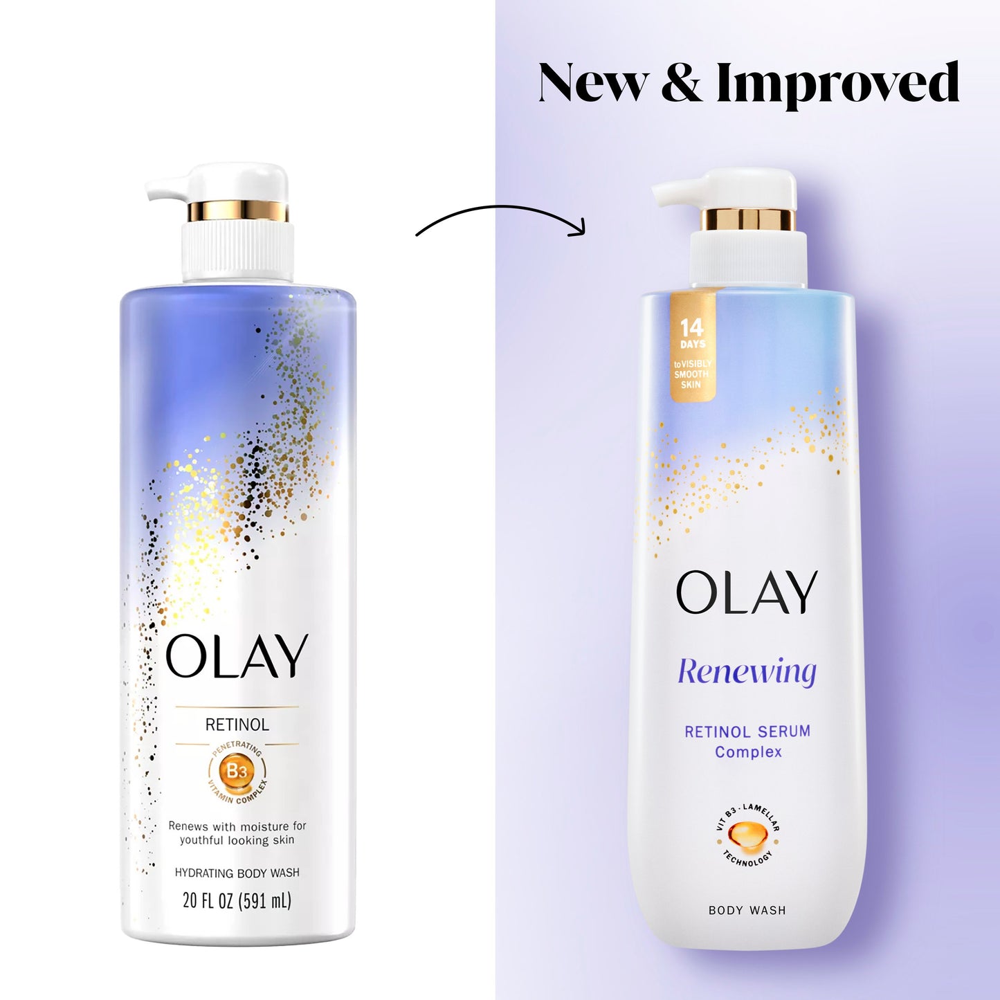 Olay Renewing Body Wash with Retinol Serum Complex