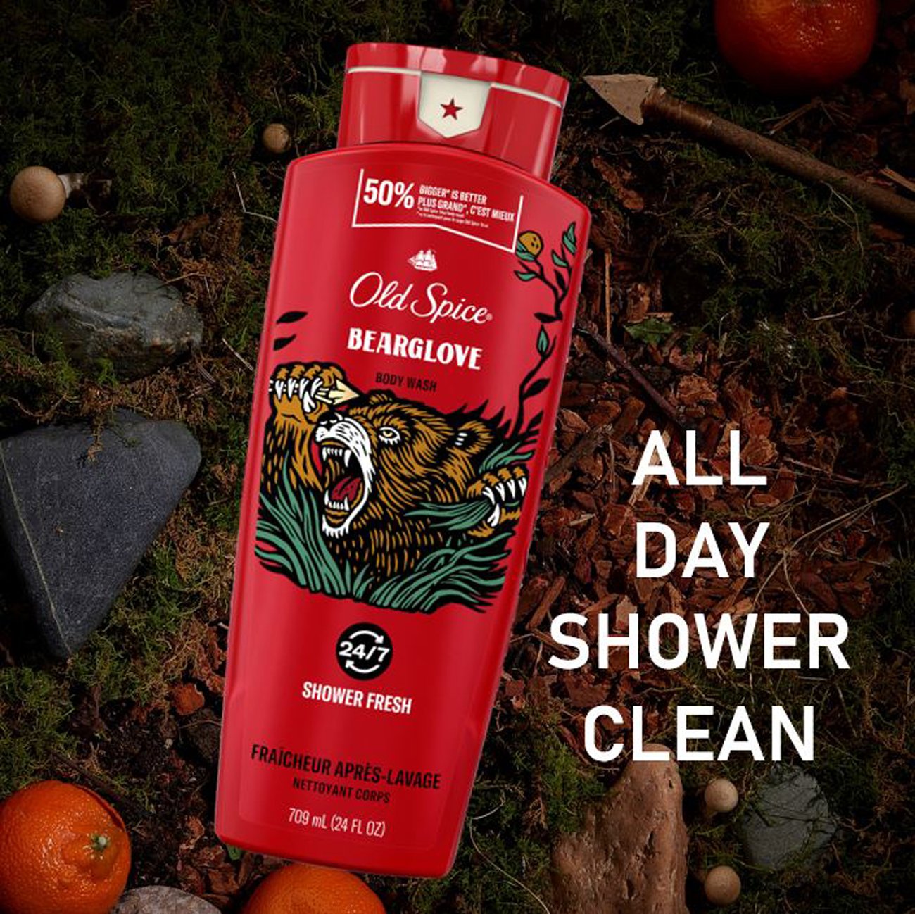 Old Spice Long Lasting Lather Body Wash - Bearglove