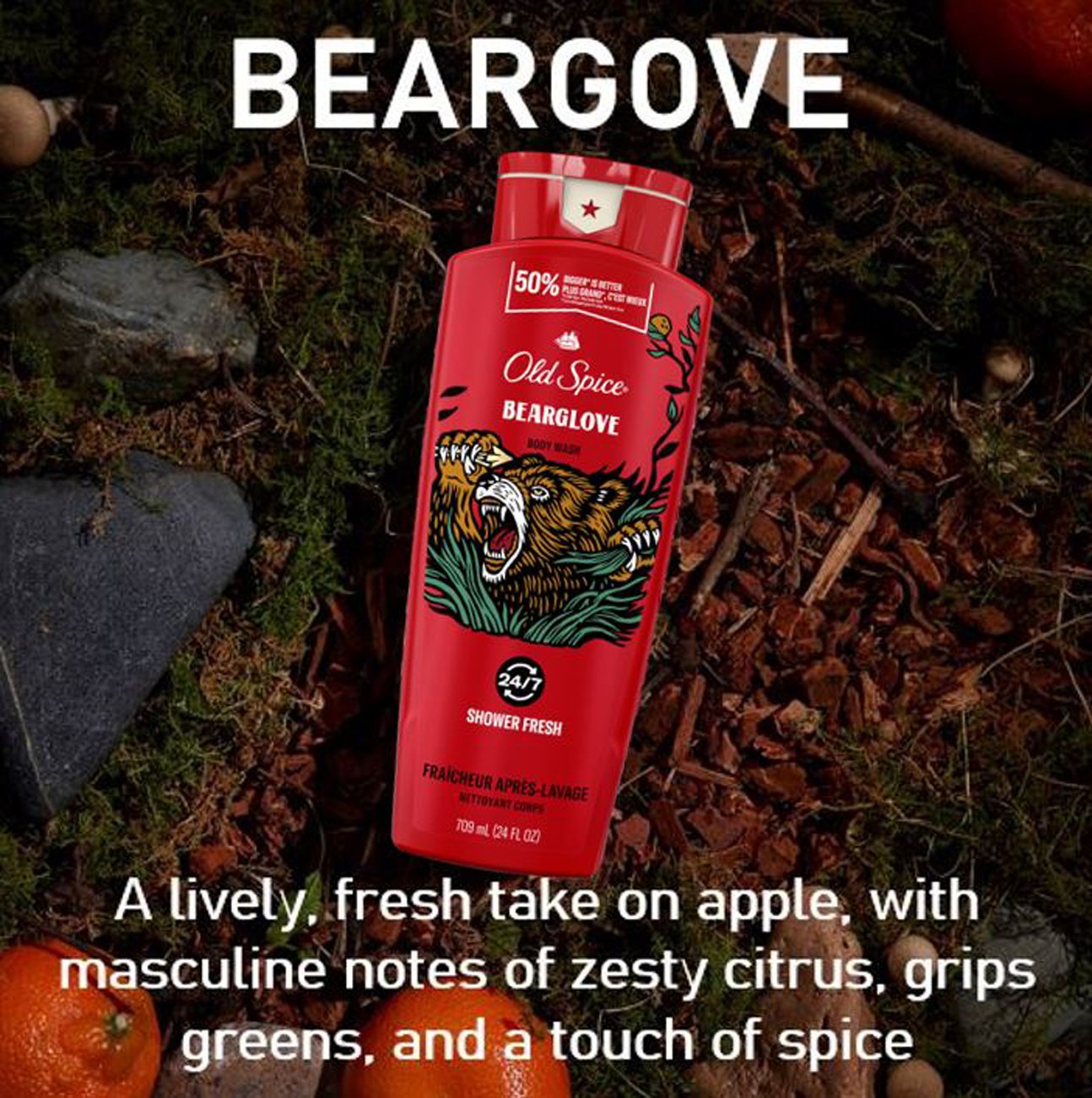 Old Spice Long Lasting Lather Body Wash - Bearglove