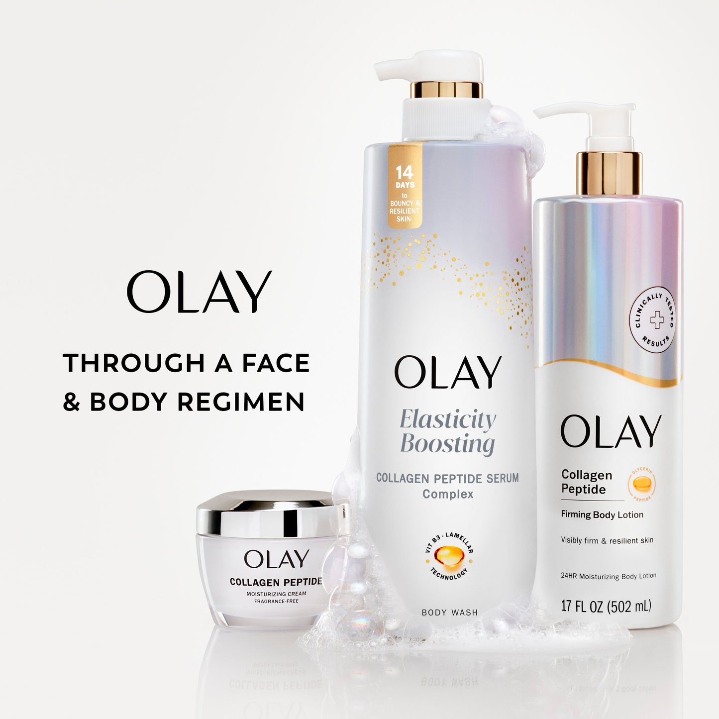 Olay Elasticity Boosting Body Wash with Collagen Peptide Serum Complex